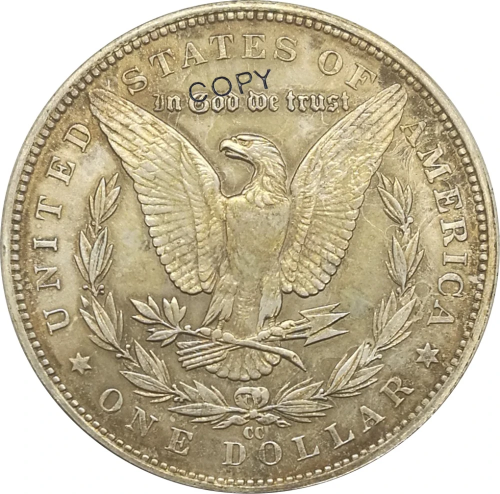 CC 1882 United States Morgan 1 One Dollar Cupronickel Plated Silver Collectibles Copy Coins
CC 1882 United States Morgan 1 One Dollar Cupronickel Plated Silver Collectibles Copy Coins