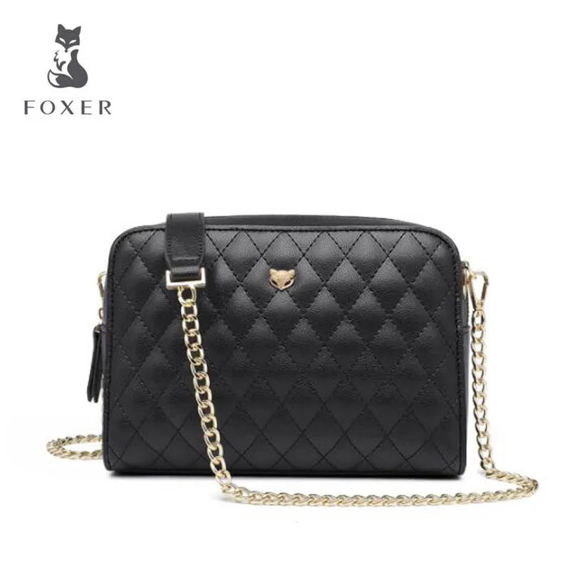 FOXERLingge chain bag 2018 new small package fashion small incense lady shoulder bag Messenger bag female 
FOXERLingge chain bag 2018 new small package fashion small incense lady shoulder bag Messenger bag female