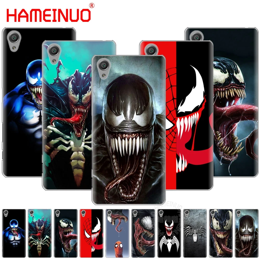 

HAMEINUO venom comics spider man Cover phone Case for sony xperia C6 XA1 XA2 XA ULTRA X XP L1 L2 X XZ1 compact XR/XZ PREMIUM