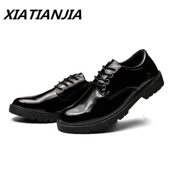 2019 Round Head Casual Bright Leather Shoes Men Breathable Sneakers Men Shoes Dress Wedding Tenis Masculino Chaussure Homme
2019 Round Head Casual Bright Leather Shoes Men Breathable Sneakers Men Shoes Dress Wedding Tenis Masculino Chaussure Homme