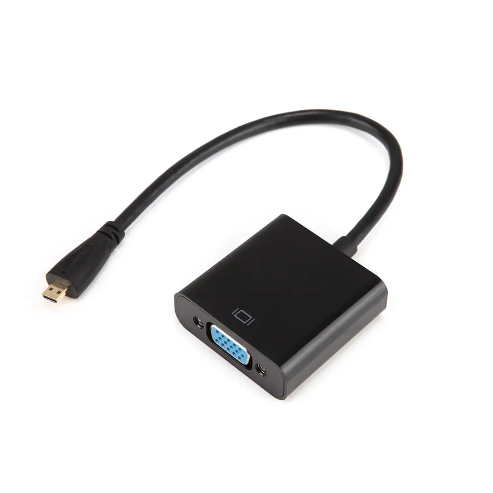 1080P Micro HDMI to VGA Video Converter Adapter Cable For Computer/DVD/digital set-top box/laptop/phone/digital camera EB10067 
1080P Micro HDMI to VGA Video Converter Adapter Cable For Computer/DVD/digital set-top box/laptop/phone/digital camera EB10067