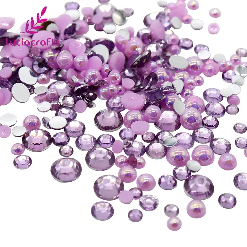 Lucia crafts 200pcs/lot Resin 3-6mm round Flatback Mix assorted Purple Rhinestone pearls DIY Handmade Materials G0212
Lucia crafts 200pcs/lot Resin 3-6mm round Flatback Mix assorted Purple Rhinestone pearls DIY Handmade Materials G0212