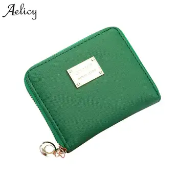 Aelicy High Quality Candy Color Leather Small Wallet Women's Purse Thin Zipper Women's Wallet Women Coin Purse Mini Card 
Aelicy High Quality Candy Color Leather Small Wallet Women's Purse Thin Zipper Women's Wallet Women Coin Purse Mini Card