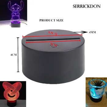 Free Shiping 3D Night Light Base 7 Colors Change Touch / Remote Control Decor Table Wedding Christmas Decor Holder Wholesale
Free Shiping 3D Night Light Base 7 Colors Change Touch / Remote Control Decor Table Wedding Christmas Decor Holder Wholesale