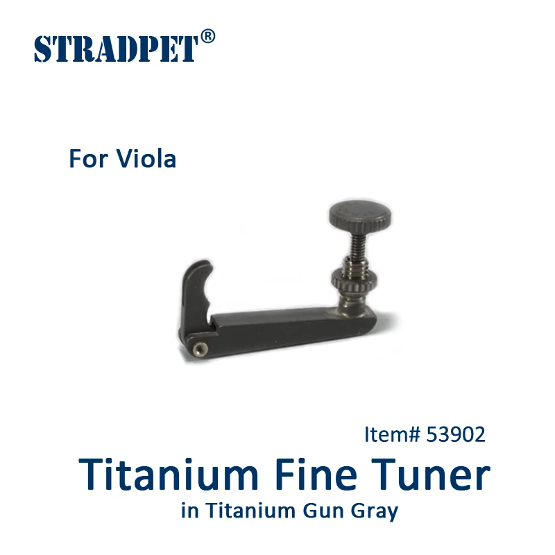 STRADPET Titanium Fine Tuner in Titanium Gun Gray, for Viola, Ball-end string adjuster, viola accessories
STRADPET Titanium Fine Tuner in Titanium Gun Gray, for Viola, Ball-end string adjuster, viola accessories