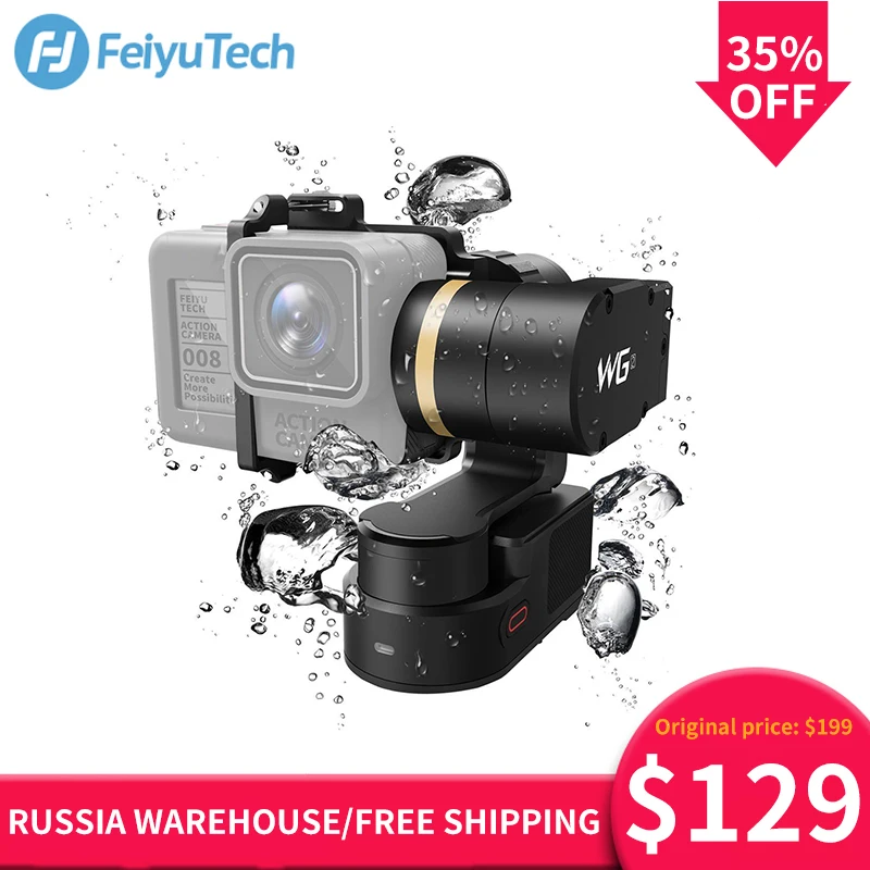 FeiyuTech Feiyu WG2 IP67 Waterproof Wearable Mountable Gimbal Stabilizer for Action Camera Gopro 6 4 5 session Gropro3+ YI 4K
FeiyuTech Feiyu WG2 IP67 Waterproof Wearable Mountable Gimbal Stabilizer for Action Camera Gopro 6 4 5 session Gropro3+ YI 4K