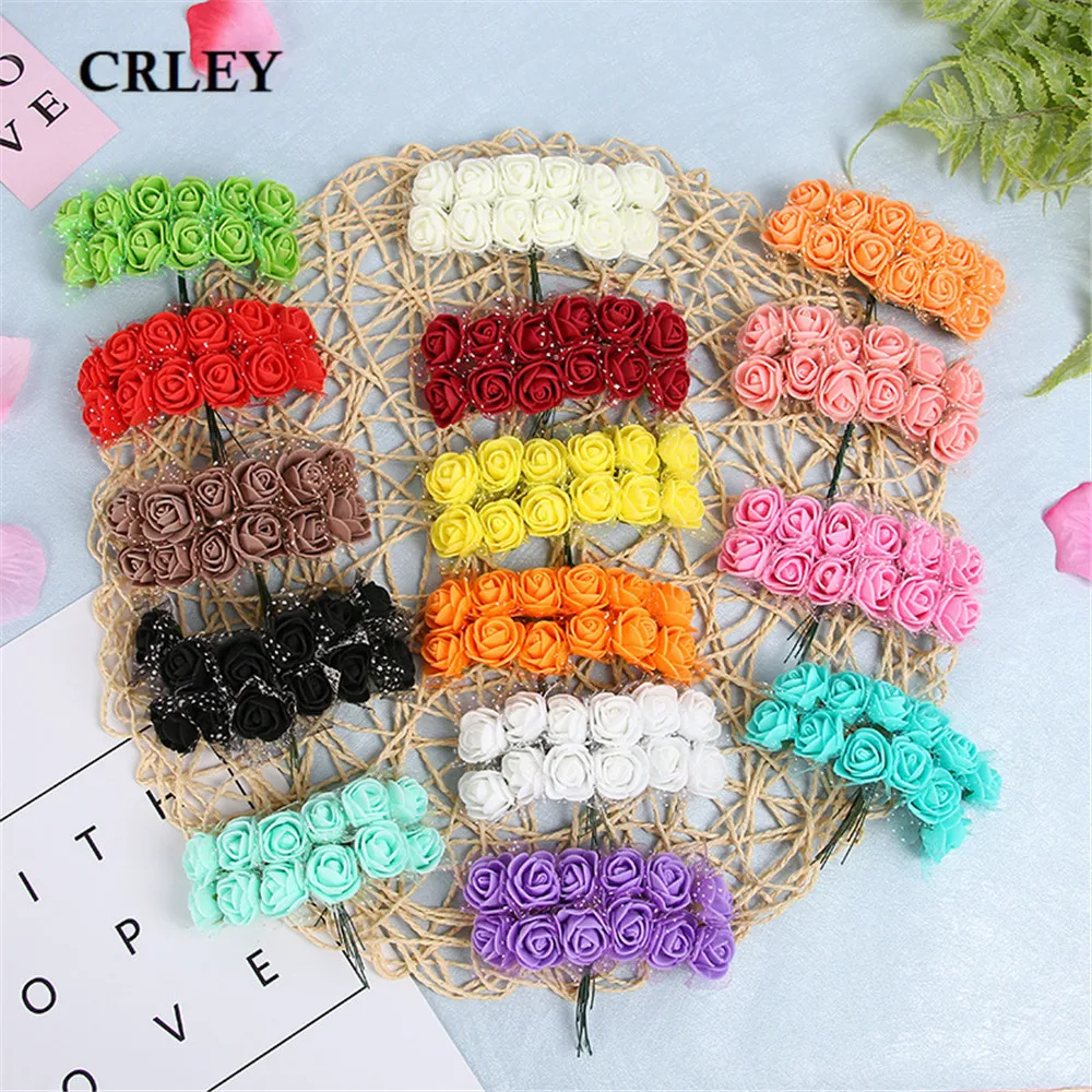 CRLEY 12pcs Artificial PE Foam Roses Flowers For Wedding Party Supplies Small Garland Headdress Decorative Wreath Fake Flowers
CRLEY 12pcs Artificial PE Foam Roses Flowers For Wedding Party Supplies Small Garland Headdress Decorative Wreath Fake Flowers