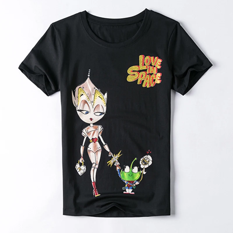 2017 the latest summer T-shirt fashionable single product princess and small frog story Slim female models shirt X015
2017 the latest summer T-shirt fashionable single product princess and small frog story Slim female models shirt X015