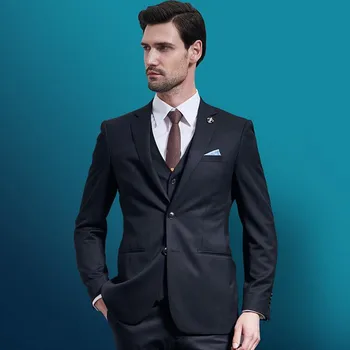 New Design Handsome Black Men Wedding Suits Custom Made Best Business Suit Cheap Groomsmen Tuxedos (Jacket+Pant)
New Design Handsome Black Men Wedding Suits Custom Made Best Business Suit Cheap Groomsmen Tuxedos (Jacket+Pant)