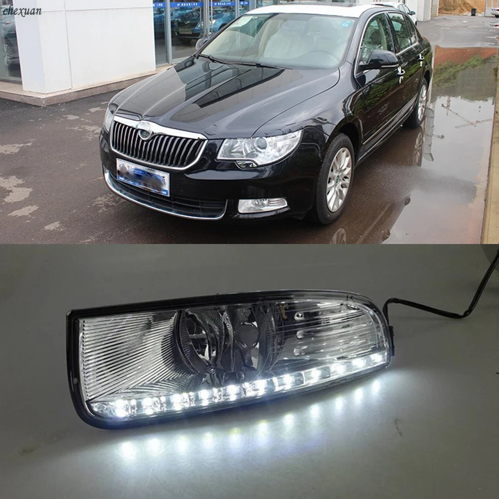 CSCSNL 1 set 12V ABS LED DRL Daytime Running Lights Fog Lamp Cover Car- styling For SKODA SUPERB 2010 2011 2012 2013
CSCSNL 1 set 12V ABS LED DRL Daytime Running Lights Fog Lamp Cover Car- styling For SKODA SUPERB 2010 2011 2012 2013