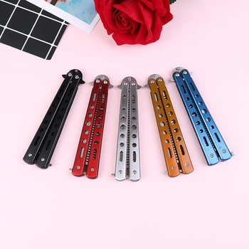 Stainless Steel Practice Butterfly In Knife Trainer Training Folding Knife Dull Tool Outdoor Camping Knife Comb
Stainless Steel Practice Butterfly In Knife Trainer Training Folding Knife Dull Tool Outdoor Camping Knife Comb