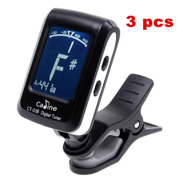 3 pcs Mini Clip-on Clip on LCD Display Guitar Tuner Backlight 360 Degree Rotatable Clip Tuner for Guitar Chromatic Bass Violin U
3 pcs Mini Clip-on Clip on LCD Display Guitar Tuner Backlight 360 Degree Rotatable Clip Tuner for Guitar Chromatic Bass Violin U