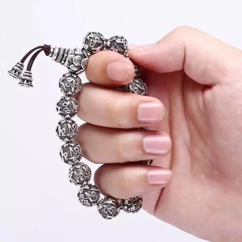 Sanskrit Six Words Engraved Buddha Bracelet OM Mala Beads Bracelets For Men And Women Mantra Prayer Buddhism Jewelry
Sanskrit Six Words Engraved Buddha Bracelet OM Mala Beads Bracelets For Men And Women Mantra Prayer Buddhism Jewelry