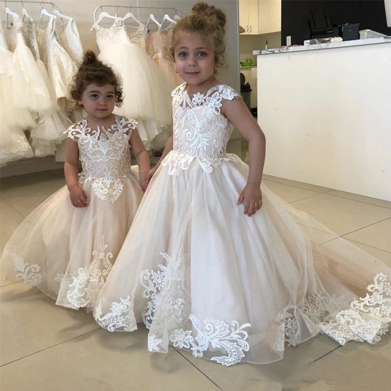 Cute sweet princess long white ivory custom made tulle flower girl dresses gowns wedding guest dress girl's dresses J14-J16 2019
Cute sweet princess long white ivory custom made tulle flower girl dresses gowns wedding guest dress girl's dresses J14-J16 2019