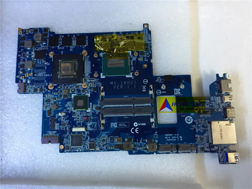 Genuine MS-16H21 FOR MSI GS60 2PC LAPTOP MOTHERBOARD WITH I7-4710HQ CPU AND GTX860M Test OK
Genuine MS-16H21 FOR MSI GS60 2PC LAPTOP MOTHERBOARD WITH I7-4710HQ CPU AND GTX860M Test OK