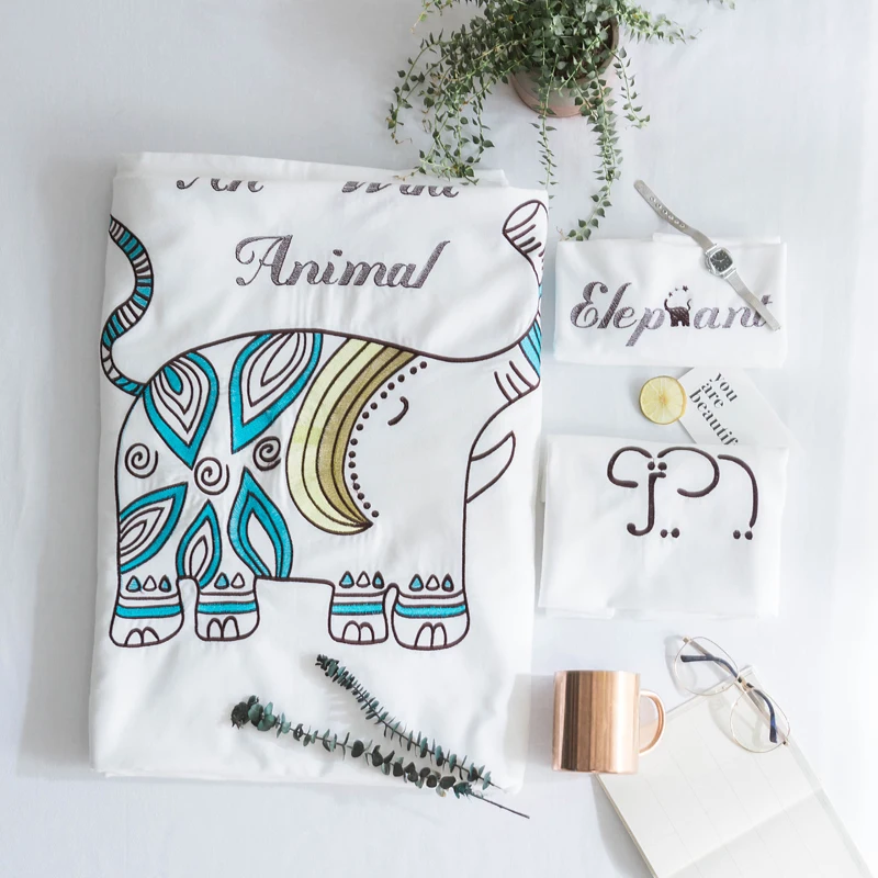 Bohemian Elephant Sanding Embroidery Duvet Cover Set 100% Cotton Solid Color Bed Sheet Pillow Case Twin Queen King Bedding Sets
Bohemian Elephant Sanding Embroidery Duvet Cover Set 100% Cotton Solid Color Bed Sheet Pillow Case Twin Queen King Bedding Sets