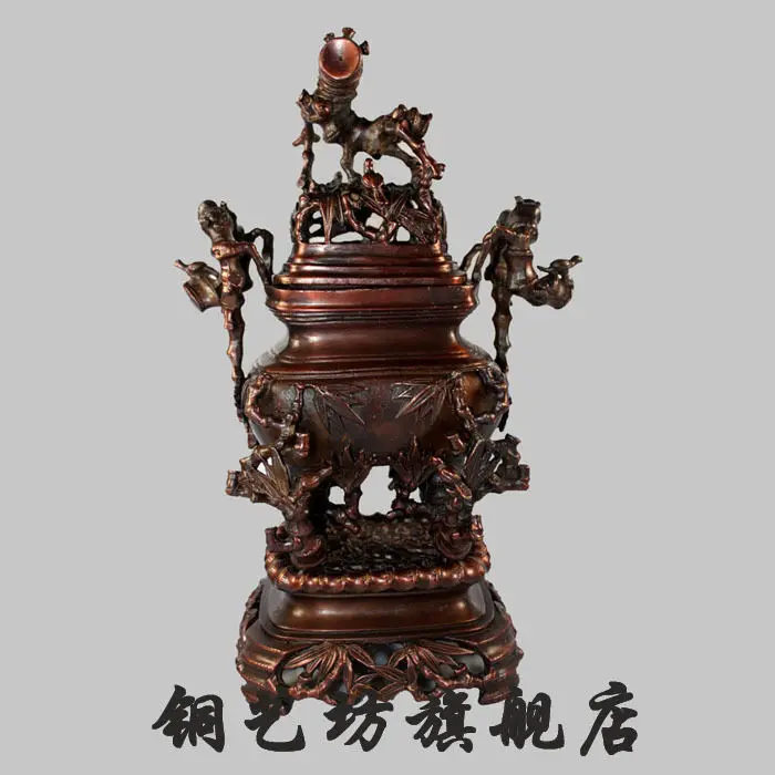 11 авиапочту Китая (China Будда листья бамбука Lucky кадило курильница | Дом и сад
