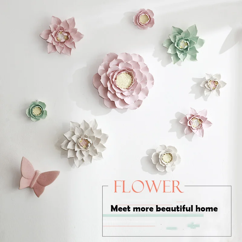 Modern Ceramic Flower Wall Hanging Ornaments Creative Livingroom Bedroom Wall Background Mural Crafts 3D Stereo Wall Sticker
Modern Ceramic Flower Wall Hanging Ornaments Creative Livingroom Bedroom Wall Background Mural Crafts 3D Stereo Wall Sticker