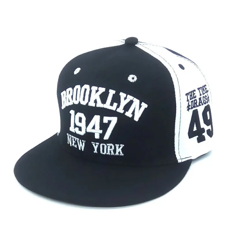 

YM Brand Clothing Fashion Unisex 1947 Brooklyn Styles Baseball Cap Snapbacks Casquette Cotton Bone Hat Hip-hop Men/Women Letters