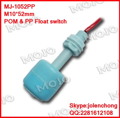 2019 MJ-1052PP M10*52MM 1 signal with the water flow up and down 10W 100V 0.5A liquid level switch X5PCS/LOT
2019 MJ-1052PP M10*52MM 1 signal with the water flow up and down 10W 100V 0.5A liquid level switch X5PCS/LOT