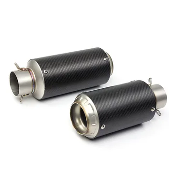 51mm Inlet Universal Motorcycle Exhaust Pipe Muffler Real Carbon Fiber SC GP Racing Project Exhaust escape moto crf 230 ER6N R1
51mm Inlet Universal Motorcycle Exhaust Pipe Muffler Real Carbon Fiber SC GP Racing Project Exhaust escape moto crf 230 ER6N R1