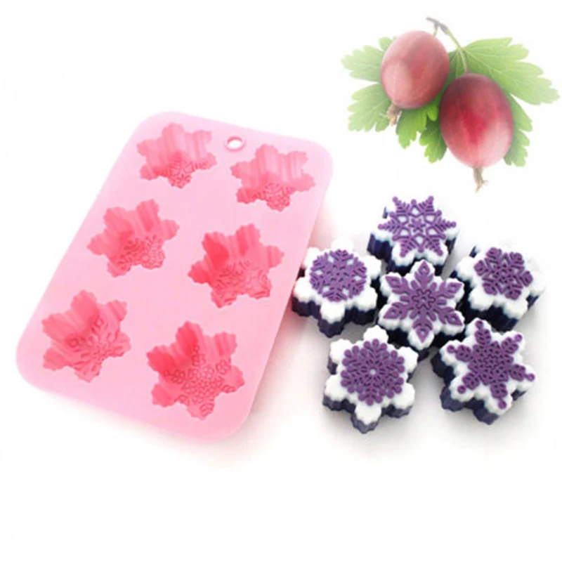 6 Slot Snow Mold Silicone Mold Baking Decorative Mold Chocolate DIY Handmade Soap Supplies
6 Slot Snow Mold Silicone Mold Baking Decorative Mold Chocolate DIY Handmade Soap Supplies