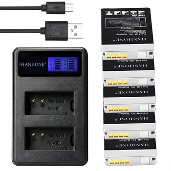 5PCS Top 1500mAh NB-10L NB 10L Battery+ LCD Dual USB Charger For Canon PowerShot G1X SX40HS G16 SX50HS G15 SX60HS SX40 SX50 SX60
5PCS Top 1500mAh NB-10L NB 10L Battery+ LCD Dual USB Charger For Canon PowerShot G1X SX40HS G16 SX50HS G15 SX60HS SX40 SX50 SX60