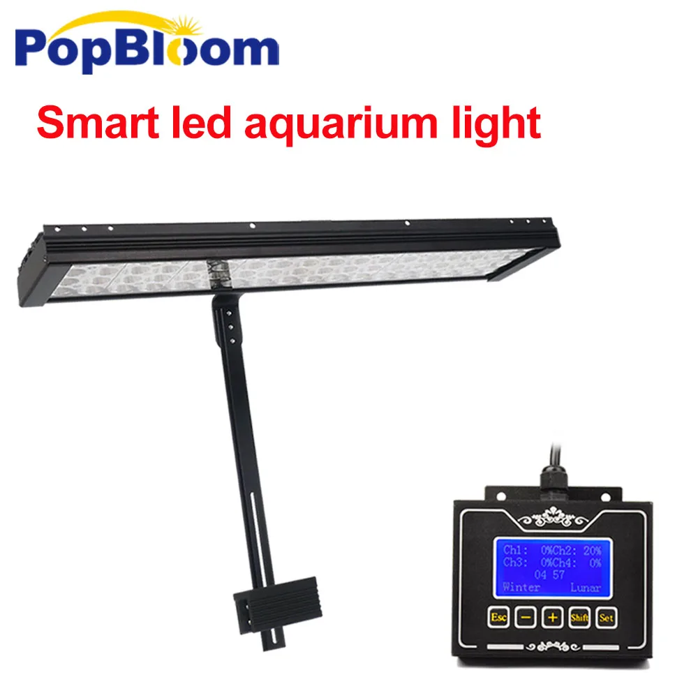 PopBloom marine led light aquarium lamp led aquarium planted tank lighting dimmable with smart controller arm kit MH4BP1
PopBloom marine led light aquarium lamp led aquarium planted tank lighting dimmable with smart controller arm kit MH4BP1