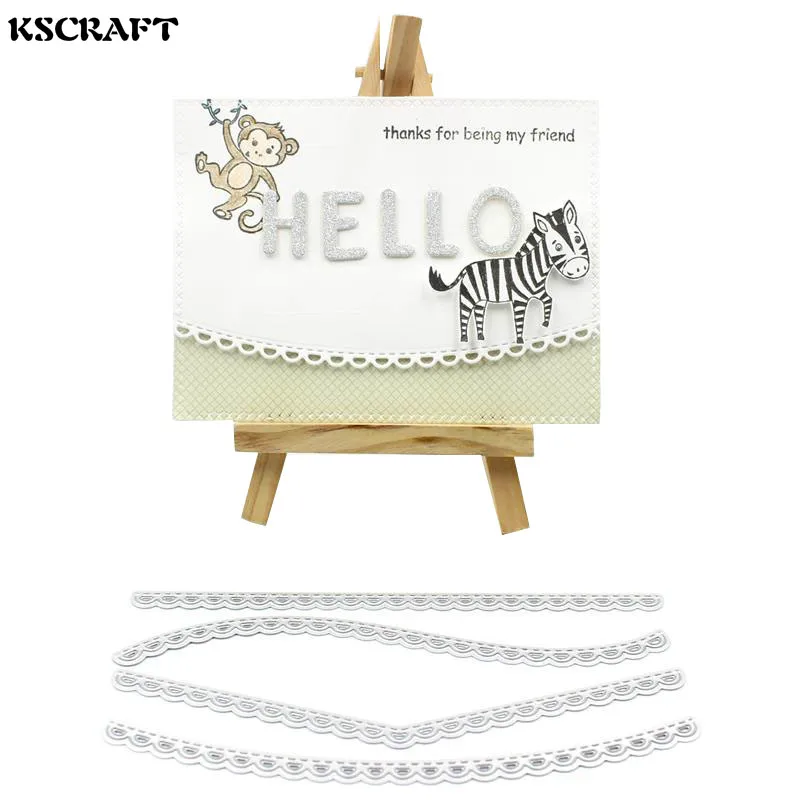 KSCRAFT Lace Edge Metal Cutting Dies Stencils for DIY Scrapbooking/photo album Decorative Embossing DIY Paper Cards
KSCRAFT Lace Edge Metal Cutting Dies Stencils for DIY Scrapbooking/photo album Decorative Embossing DIY Paper Cards