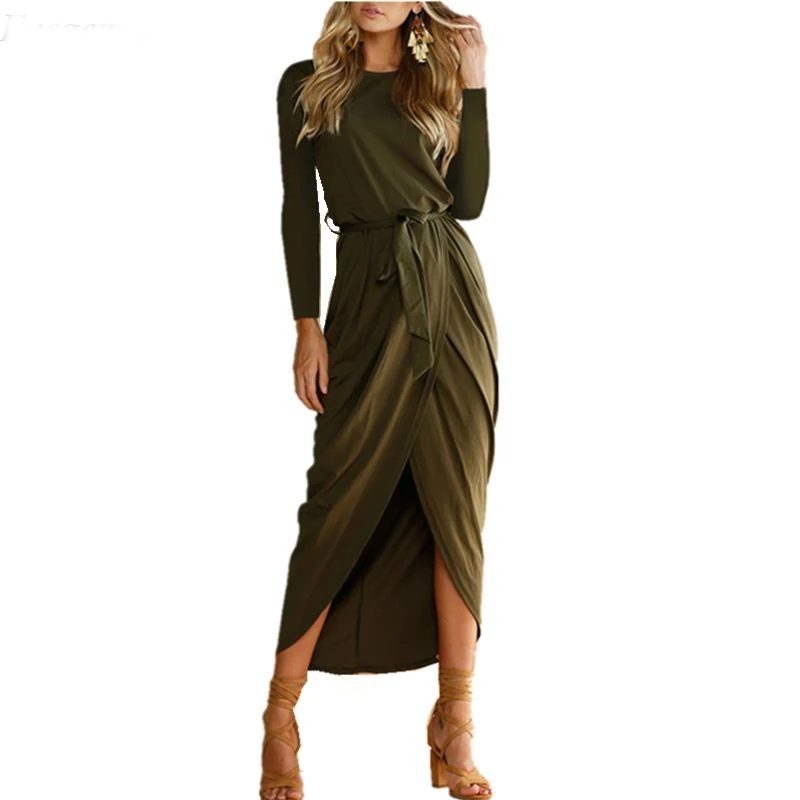 Women Dress Women's 2019 Autumn And Winter Sexy Split Long-sleeved Slim Bandage Plus Size Maxi Dresses Vestidos
Women Dress Women's 2019 Autumn And Winter Sexy Split Long-sleeved Slim Bandage Plus Size Maxi Dresses Vestidos