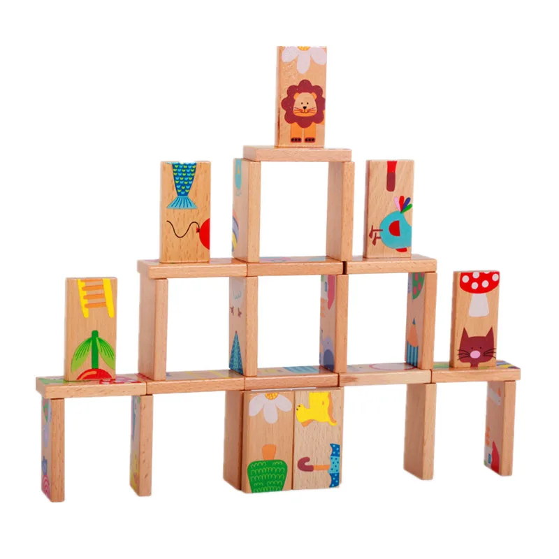 28Pcs Animal Cognitive Puzzles Solitaire Domino Jenga Wooden Jigsaw Baby Early Education Aids
28Pcs Animal Cognitive Puzzles Solitaire Domino Jenga Wooden Jigsaw Baby Early Education Aids