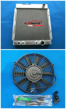 

Full Aluminum Racing Radiator +Fan For Ford Mustang V8 289 302 Windsor 1964-1966 1965 66 65 64