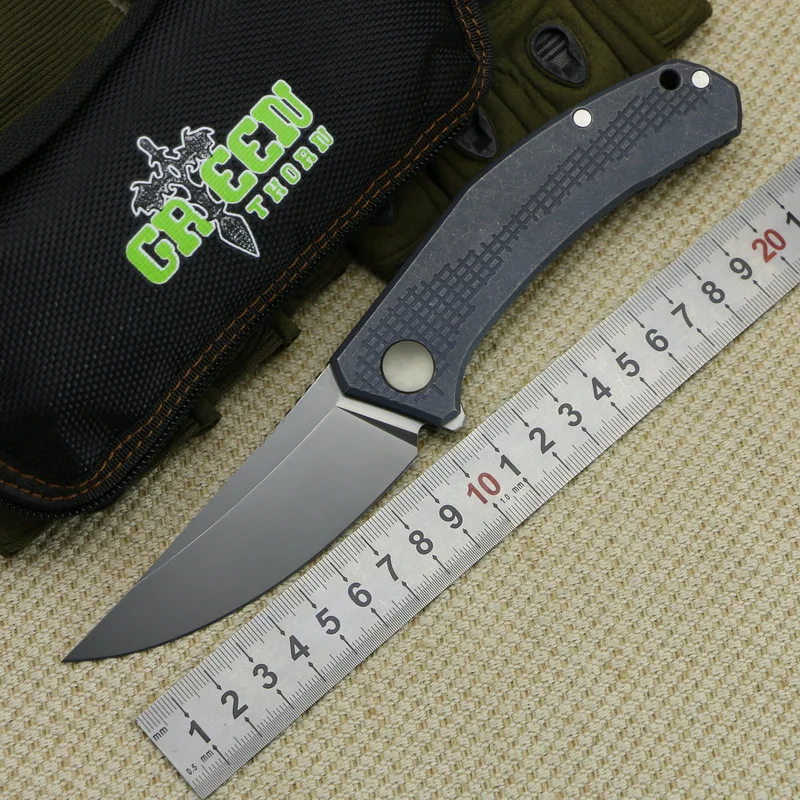 Green thorn Flipper folding JEANS knife m390 steel TC4 Titanium handle outdoor camping hunting pocket kitchen knives EDC tools
Green thorn Flipper folding JEANS knife m390 steel TC4 Titanium handle outdoor camping hunting pocket kitchen knives EDC tools