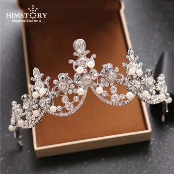 Himstory Elegance Wedding Bridal Crystal Tiara Crowns Princess Queen Pageant Prom Pearl Headband Wedding hair accessories
Himstory Elegance Wedding Bridal Crystal Tiara Crowns Princess Queen Pageant Prom Pearl Headband Wedding hair accessories