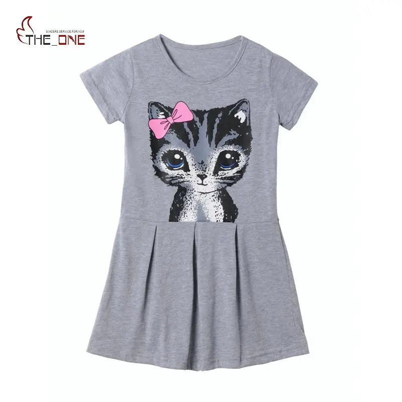 MUABABY Little Girls Cat Print Summer Dress Kids Short Sleeve Gray Casual Outfit Vintage Flared T Shirt Dresses for 2-8 Years 
MUABABY Little Girls Cat Print Summer Dress Kids Short Sleeve Gray Casual Outfit Vintage Flared T Shirt Dresses for 2-8 Years