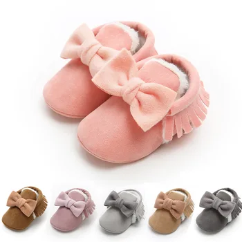 Newborn Baby Winter Shoes With Plush Warm Toddler Shoes Tessal Cute Bow Knot First Walkers 0-18 Month Baby Girls Boy Infantil
Newborn Baby Winter Shoes With Plush Warm Toddler Shoes Tessal Cute Bow Knot First Walkers 0-18 Month Baby Girls Boy Infantil