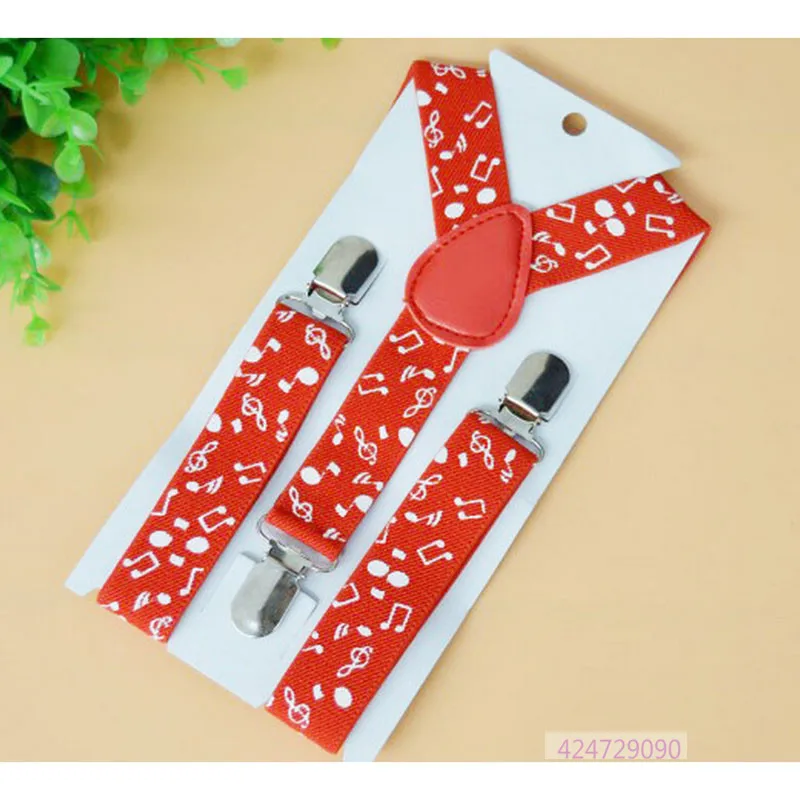 Boys Girls Kids Children Toddler Party Music Notes Pattern Braces Clip-on Red Black Y-Back Adjustable Elastic Suspenders YHH0018
Boys Girls Kids Children Toddler Party Music Notes Pattern Braces Clip-on Red Black Y-Back Adjustable Elastic Suspenders YHH0018