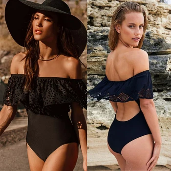 Swimwear 2020 New Sexy Off The Shoulder Solid Swimwear Women One Piece Swimsuit Female Bathing Suit Ruffle Monokini Swim Wear Xl
Swimwear 2020 New Sexy Off The Shoulder Solid Swimwear Women One Piece Swimsuit Female Bathing Suit Ruffle Monokini Swim Wear Xl