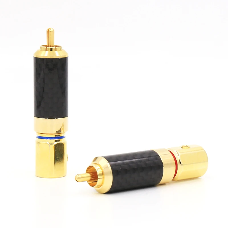 Free shipping 4PCS Gold Plated Carbon Fiber Shell Audio Cable RCA Plug Connector
Free shipping 4PCS Gold Plated Carbon Fiber Shell Audio Cable RCA Plug Connector