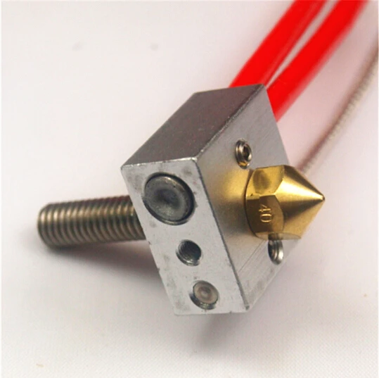 Reprap Prusa Flashforge 3D printer PT100 Temperature Sensor hotend kit/set 12V/24V 40W heater cartridge 0.4mm nozzle PTFE tube
Reprap Prusa Flashforge 3D printer PT100 Temperature Sensor hotend kit/set 12V/24V 40W heater cartridge 0.4mm nozzle PTFE tube