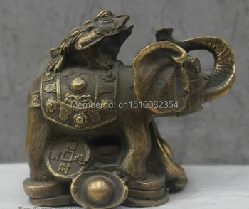 Chinese China Folk Culture Handmade Old Brass Bronze Statue Elephants Sculpture
Chinese China Folk Culture Handmade Old Brass Bronze Statue Elephants Sculpture