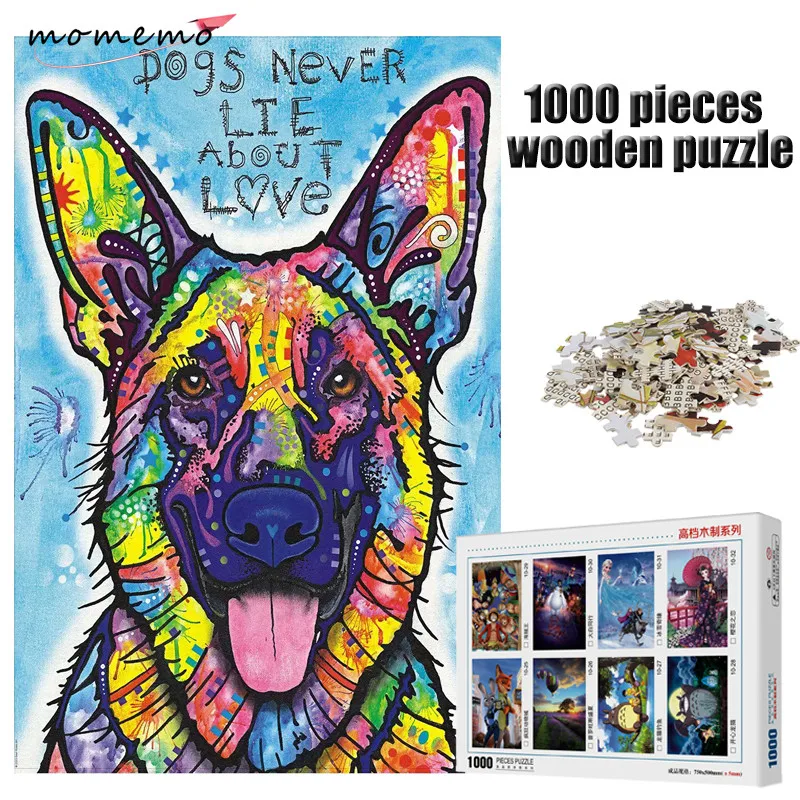 MOMEMO Color Dog 1000 Pieces Puzzle Adults Entertainment Assembling Toys 1000 Pieces Wooden Jigsaw Puzzle Game Kids Toys Gifts
MOMEMO Color Dog 1000 Pieces Puzzle Adults Entertainment Assembling Toys 1000 Pieces Wooden Jigsaw Puzzle Game Kids Toys Gifts