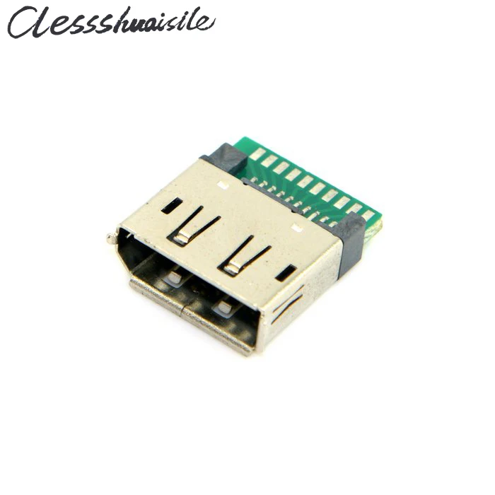 10pcs DP Displayport 1.2 Female Socket Receptacle Board Mount Solder Type with PCB for HDTV DIY Cable
10pcs DP Displayport 1.2 Female Socket Receptacle Board Mount Solder Type with PCB for HDTV DIY Cable