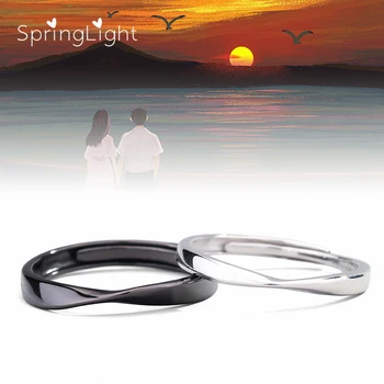 SpringLight Real 925 Sterling Silver Original Designer Fine Jewelry White Morning And Black Evening Couple Rings for Female Gift
SpringLight Real 925 Sterling Silver Original Designer Fine Jewelry White Morning And Black Evening Couple Rings for Female Gift