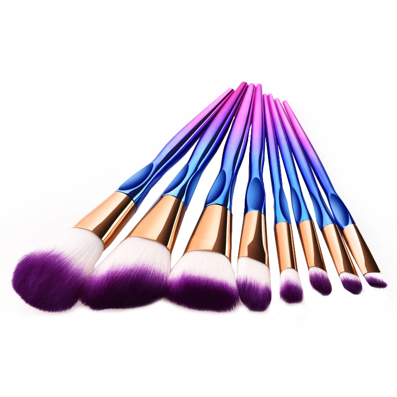 

Sinso Pro 8pcs Metal Makeup Brushes Set Cosmetic Face Foundation Powder Eyeshadow Blush Lip Plating Make Up Brush Kit Maquiagem