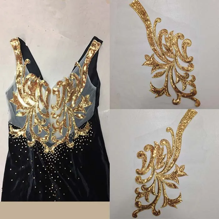 patches lace fabric collar flower Floral Embroidered Applique Trim Neckline Sewing for dress/wedding/clothing golden Sequins
patches lace fabric collar flower Floral Embroidered Applique Trim Neckline Sewing for dress/wedding/clothing golden Sequins