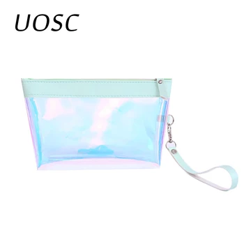 UOSC Travel Waterproof Laser Cosmetic Bags Transparent Make Up Toiletry Organizer Clutch Hologram Wash Kits Handbag Storage Bag
UOSC Travel Waterproof Laser Cosmetic Bags Transparent Make Up Toiletry Organizer Clutch Hologram Wash Kits Handbag Storage Bag