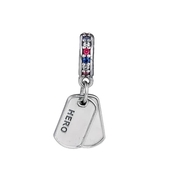 CKK Beads FOR Jewelry Making Bracelet DIY Sterling-Silver-Jewelry Hero Dog Tag Bead Charm Silver 925 Original Berloque
CKK Beads FOR Jewelry Making Bracelet DIY Sterling-Silver-Jewelry Hero Dog Tag Bead Charm Silver 925 Original Berloque