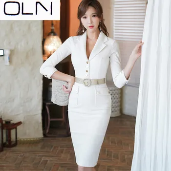 2020 new Korean version of the ladies temperament seven-point sleeves Slim suit collar long paragraph bag hip fashion dress
2020 new Korean version of the ladies temperament seven-point sleeves Slim suit collar long paragraph bag hip fashion dress