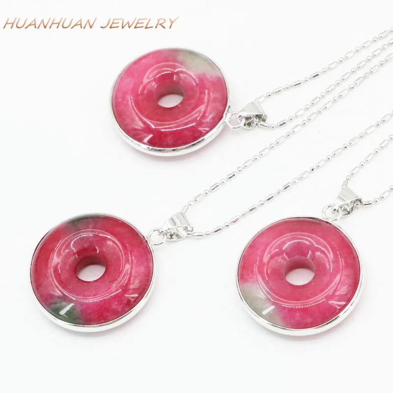 26mm Flat Round Coin Circle Chain Necklace & Pendant Stainless Steel Natural Stone Jades Pendants Necklace Women Jewelry B3326
26mm Flat Round Coin Circle Chain Necklace & Pendant Stainless Steel Natural Stone Jades Pendants Necklace Women Jewelry B3326